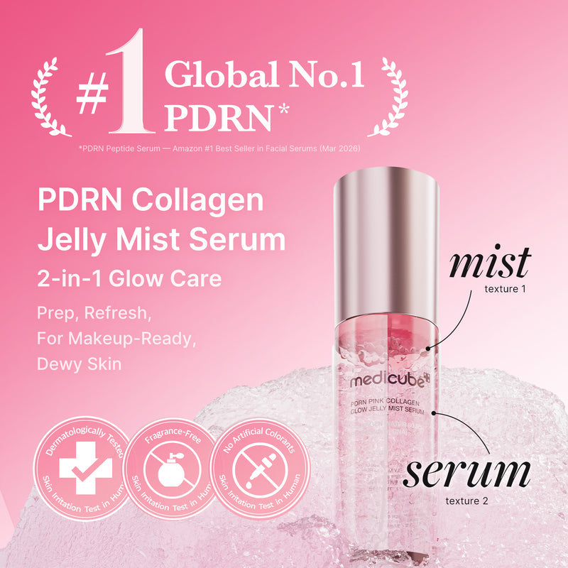 PDRN Pink Collagen Glow Jelly Mist Serum